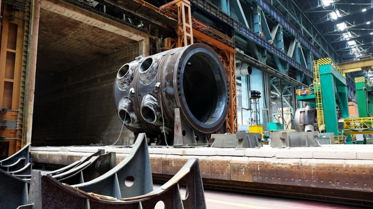 Akkuyu NGS'nin 3. güç ünitesinin reaktör üst yarı kabının üretimi tamamlandı
