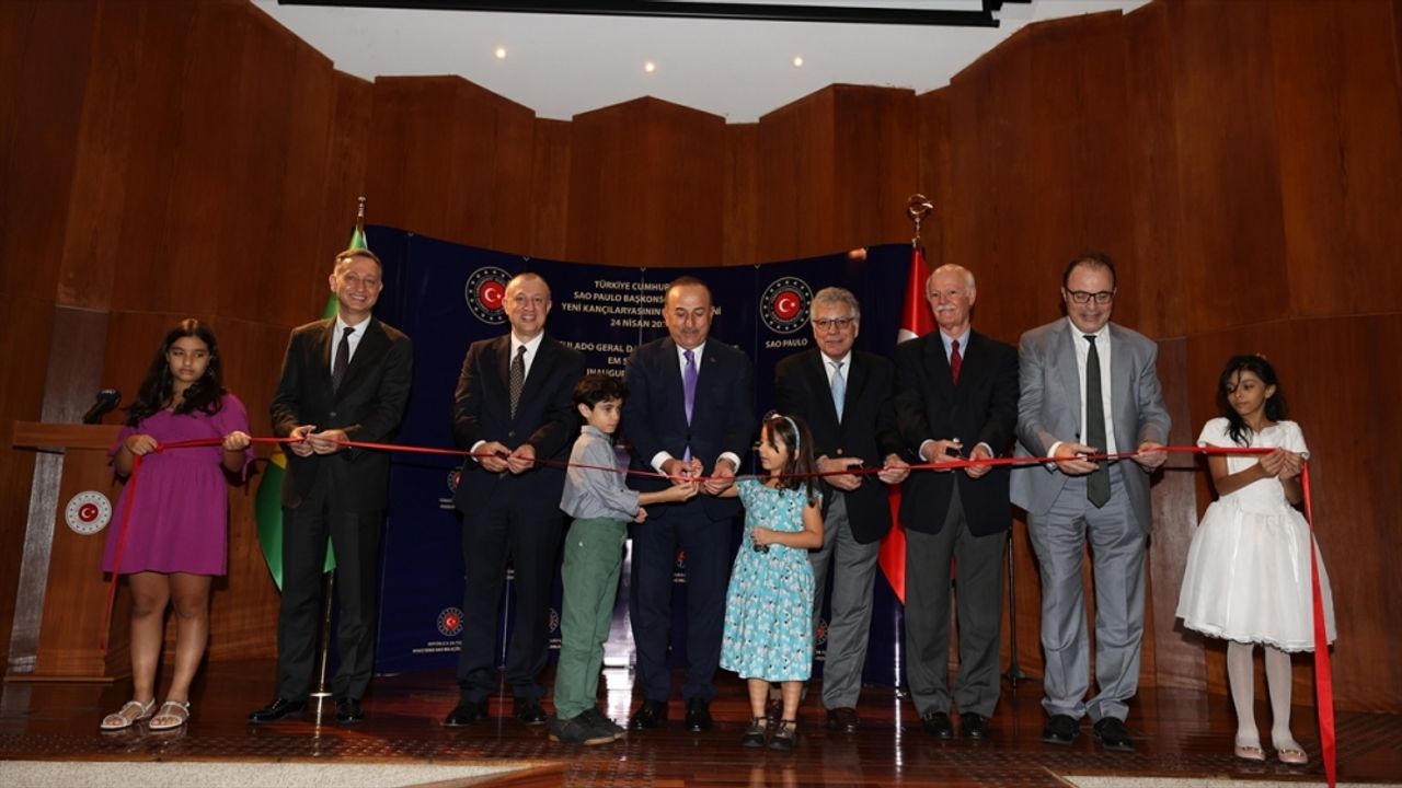 Türkiye'nin Sao Paulo Başkonsolosluğunun yeni hizmet binasının açılışı yapıldı