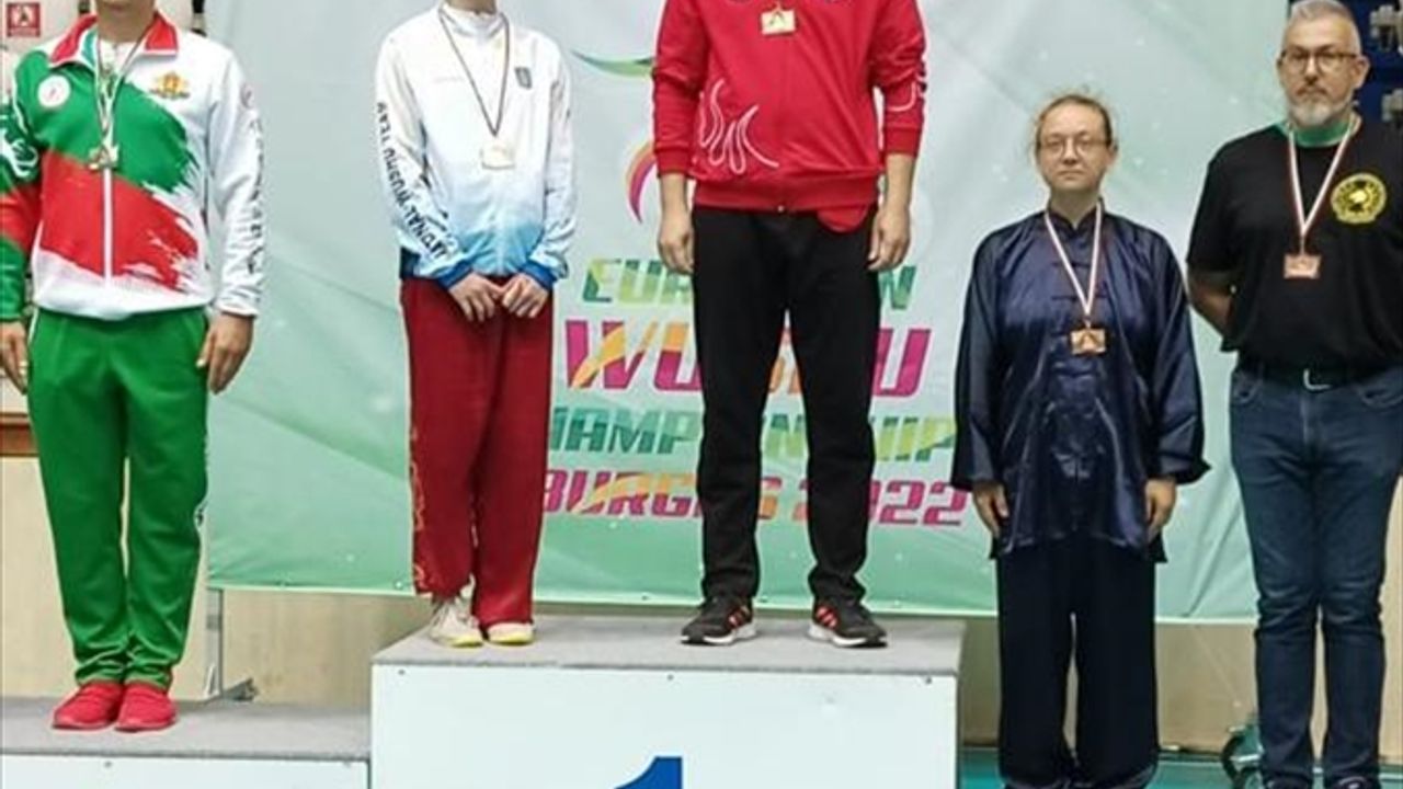 Avrupa Wushu Şampiyonası'nda altın madalya