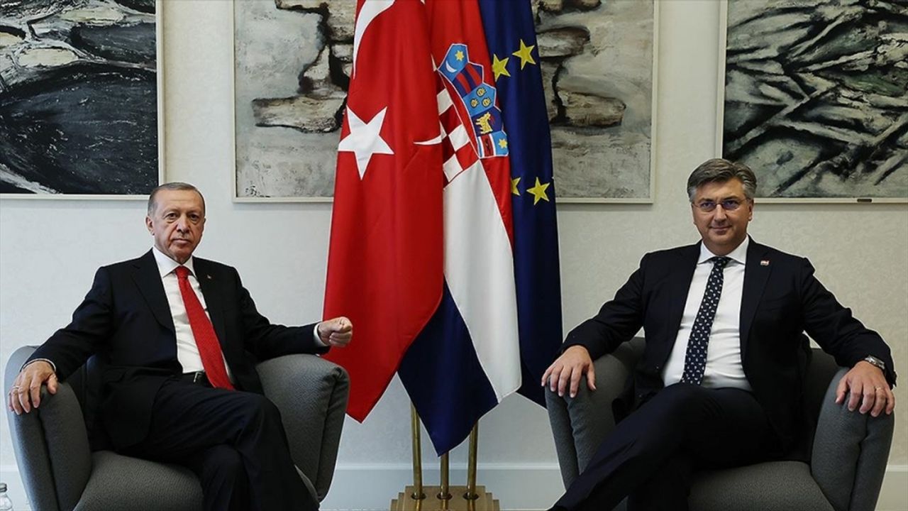 Cumhurbaşkanı Erdoğan, Hırvatistan Başbakanı Plenkovic'i kabul etti