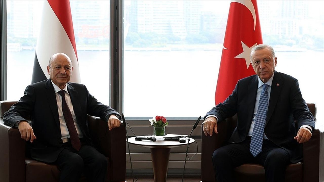 Cumhurbaşkanı Erdoğan El-Alimi'yi kabul etti