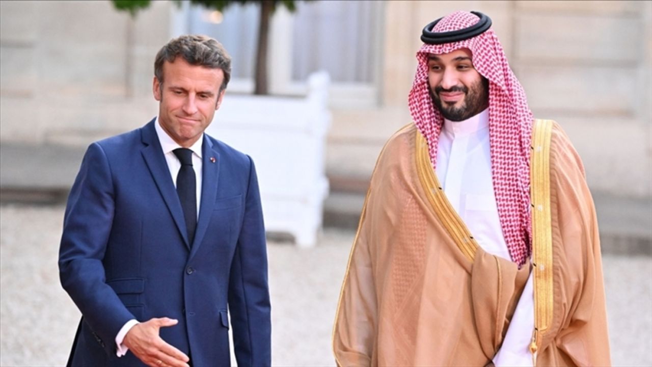 Prens Bin Selman, Macron ile görüştü
