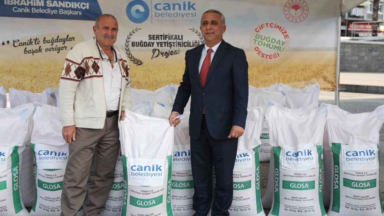 Samsun'da çiftçilere 25 ton yerli buğday tohumu dağıtıldı