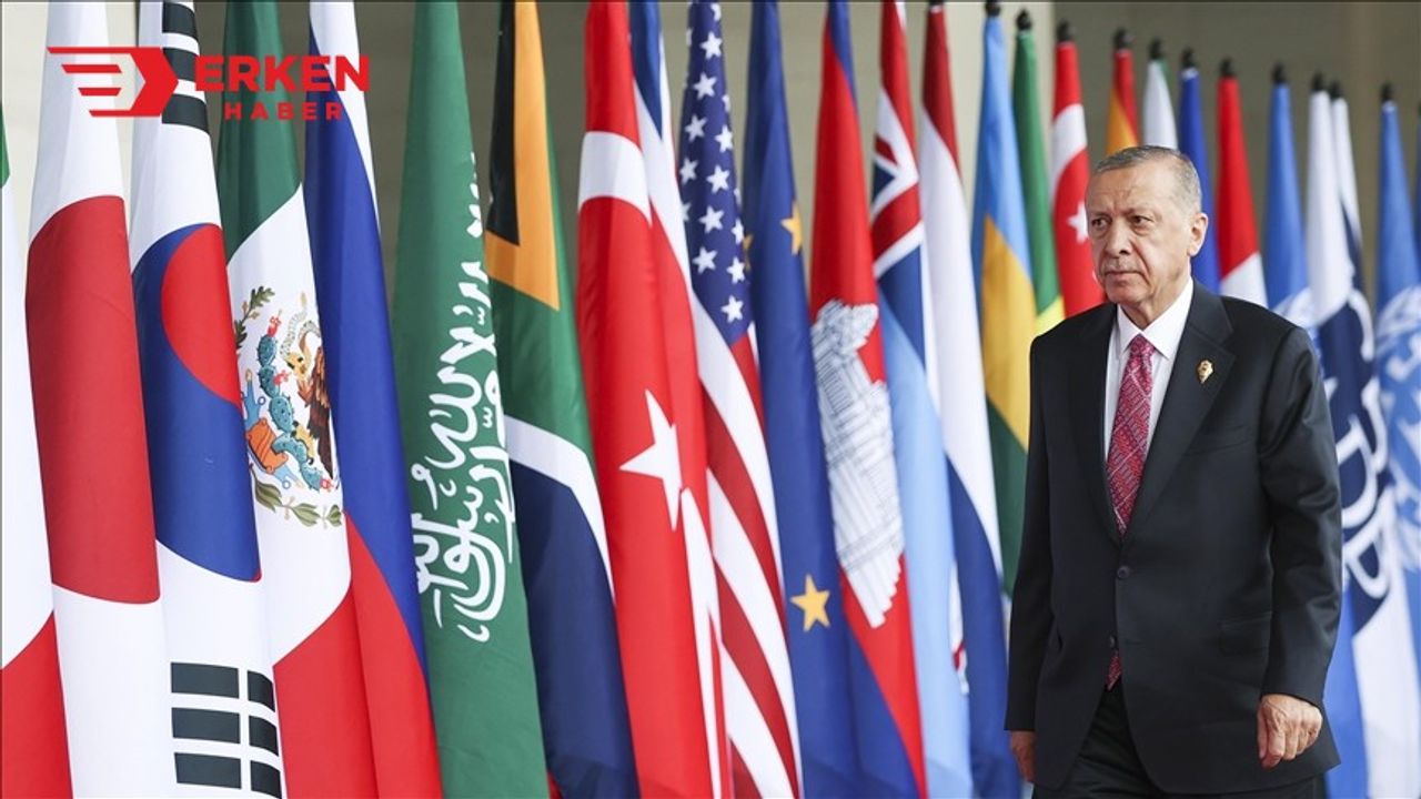 Erdoğan, G20 Liderler Zirvesi'ne katılan bazı liderlerle sohbet etti