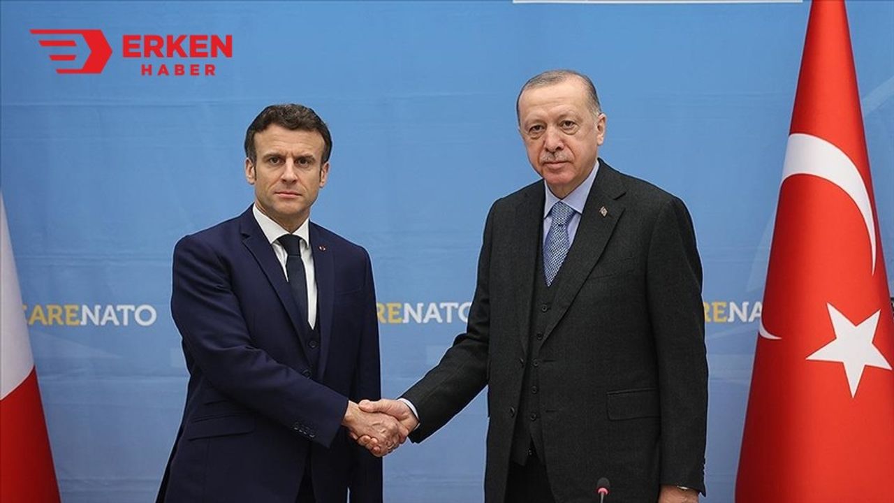 Erdoğan, Macron ile bir araya geldi