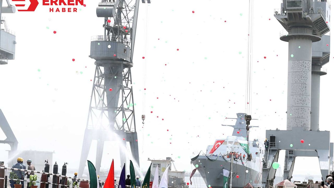 Erdoğan, MİLGEM Projesi kapsamında  üçüncü geminin iniş töreninde konuştu