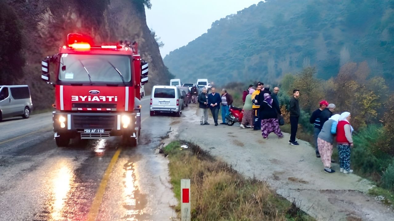 Aydın'da şarampole devrilen otomobildeki 7 kişi yaralandı