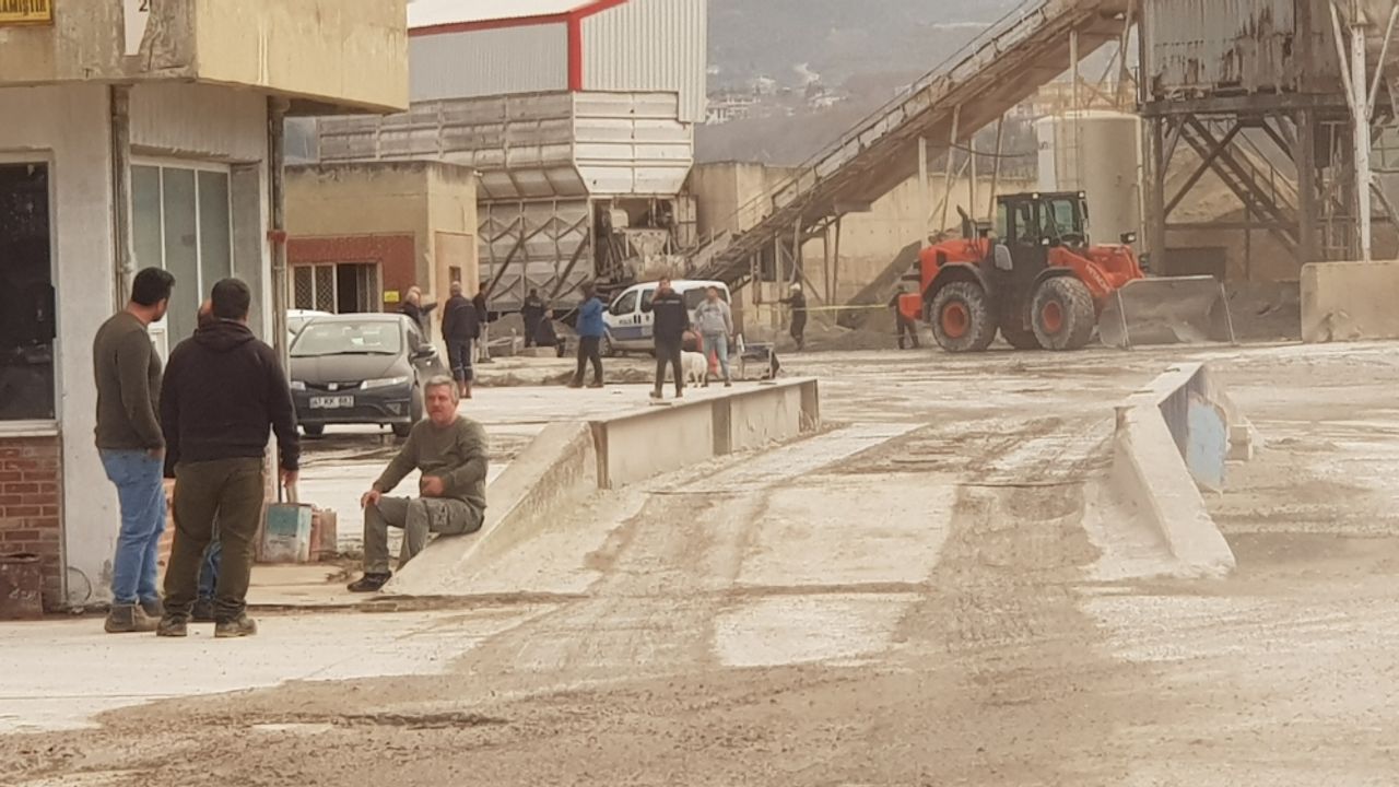 Kocaeli'de beton santralindeki iş kazasında bir ölü