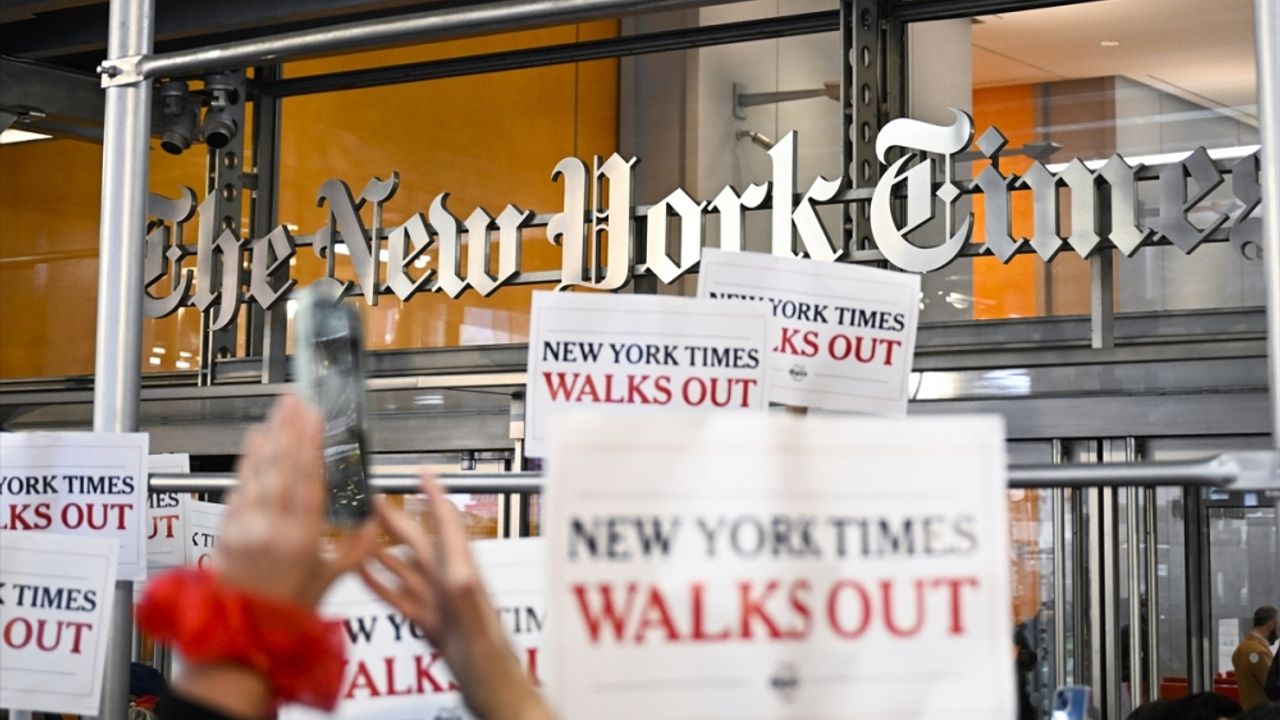 New York Times gazetesi çalışanları bir günlük iş bıraktı