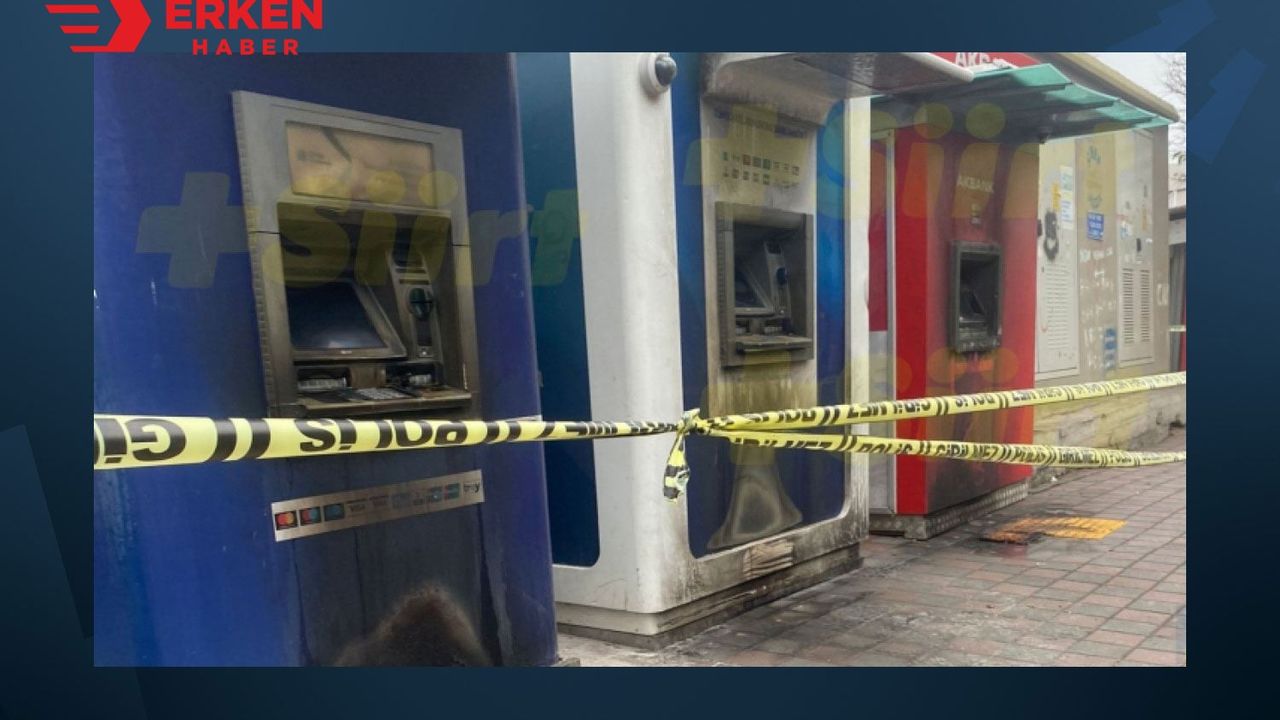 Siirt'te 5 banka ATM'si kundaklandı