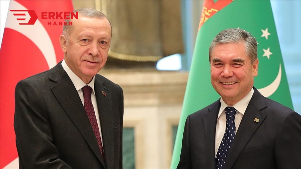 Erdoğan, Türkmenistan Devlet Başkanı Berdimuhamedov ile görüştü
