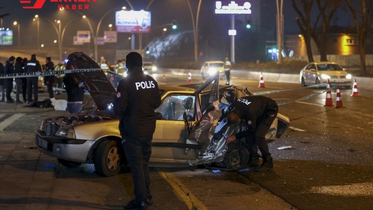Başkentteki trafik kazasında 2 ölü 3 yaralı