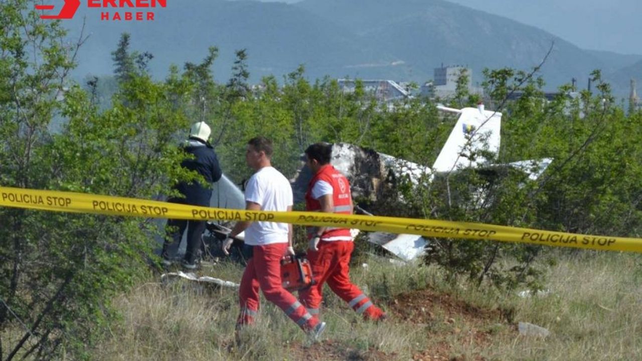 Bosna Hersek'te küçük uçak düştü 2 ölü