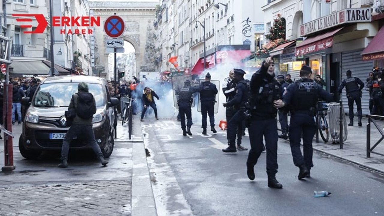 Paris'te PKK'lıların saldırısında 31 polis yaralandı