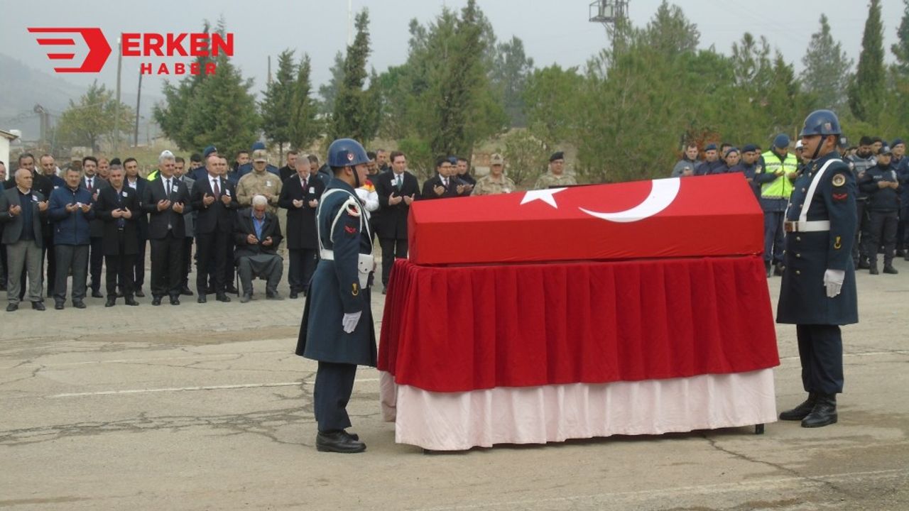 Gaziantep'te ölen astsubayın naaşı memleketine gönderildi