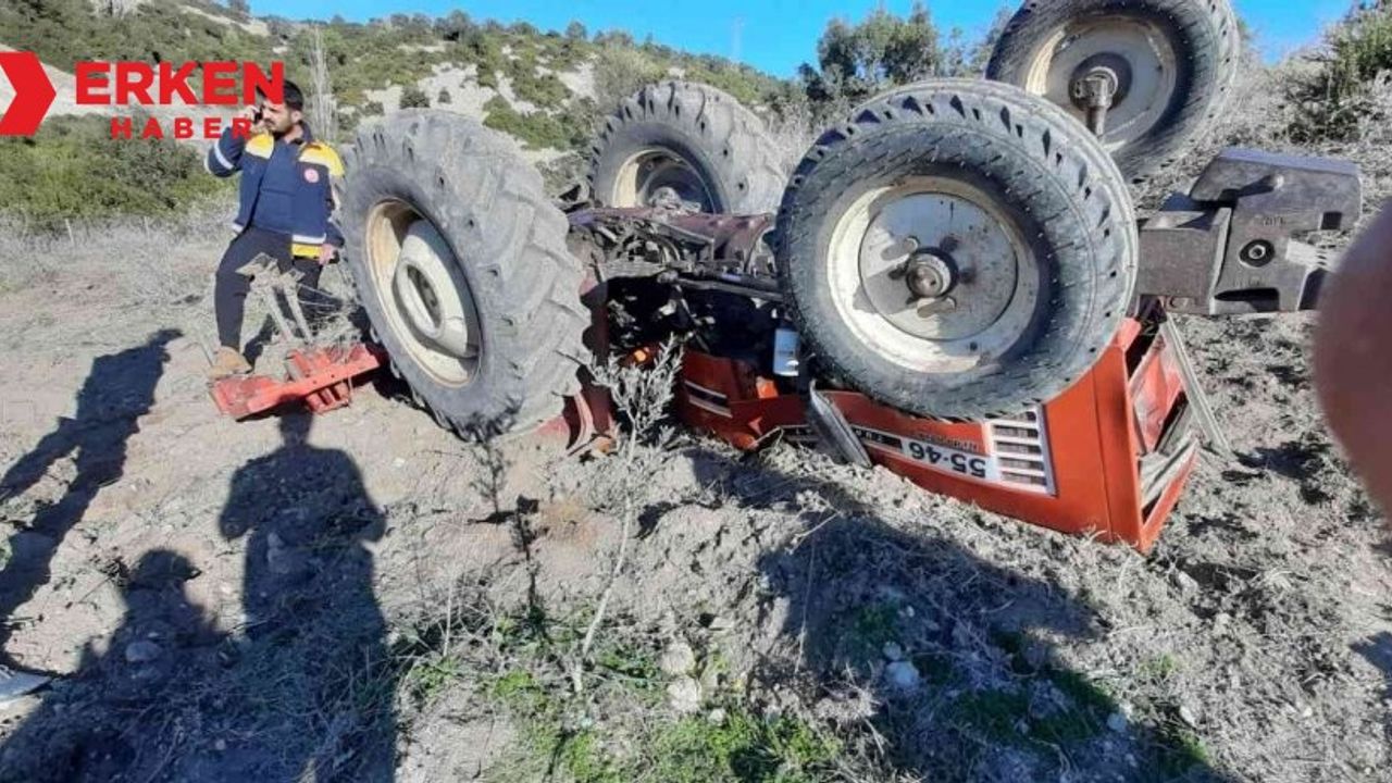Osmaniye'de devrilen traktörün altında kalan sürücü öldü