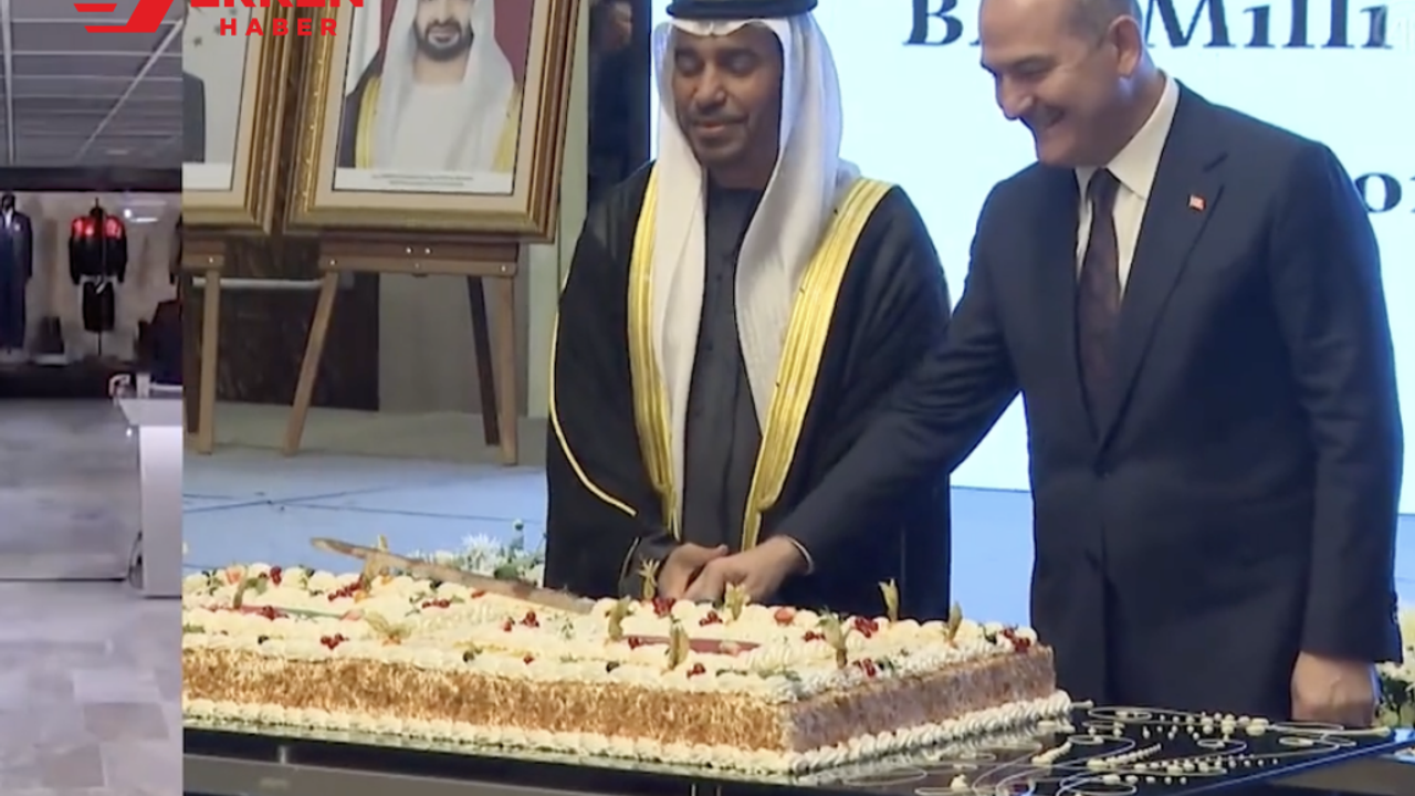 İçişleri Bakanı Soylu, BAE'nin pastasını kesti