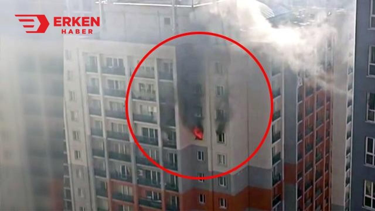 İstanbul'da 20 katlı binada yangın