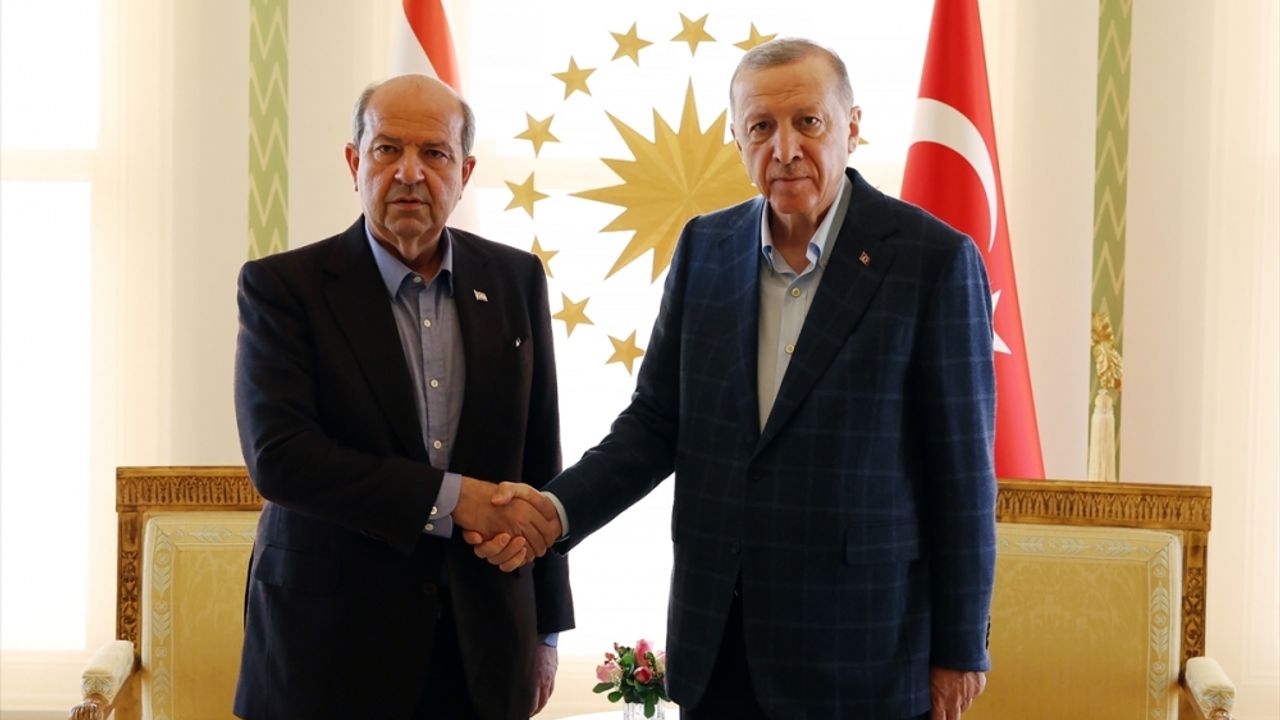 Erdoğan, KKTC Cumhurbaşkanı ve Başbakanı ile görüştü