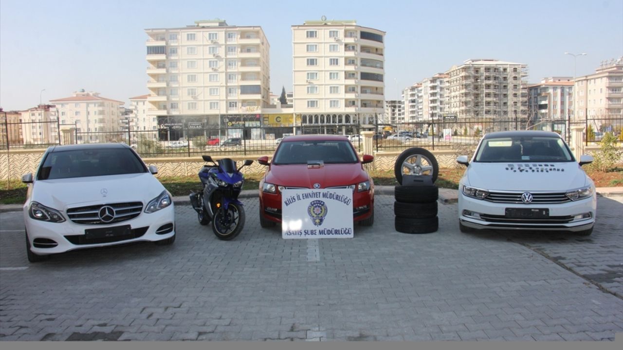 Kilis'te  çalınan arabalar Gaziantep'te yakalandı