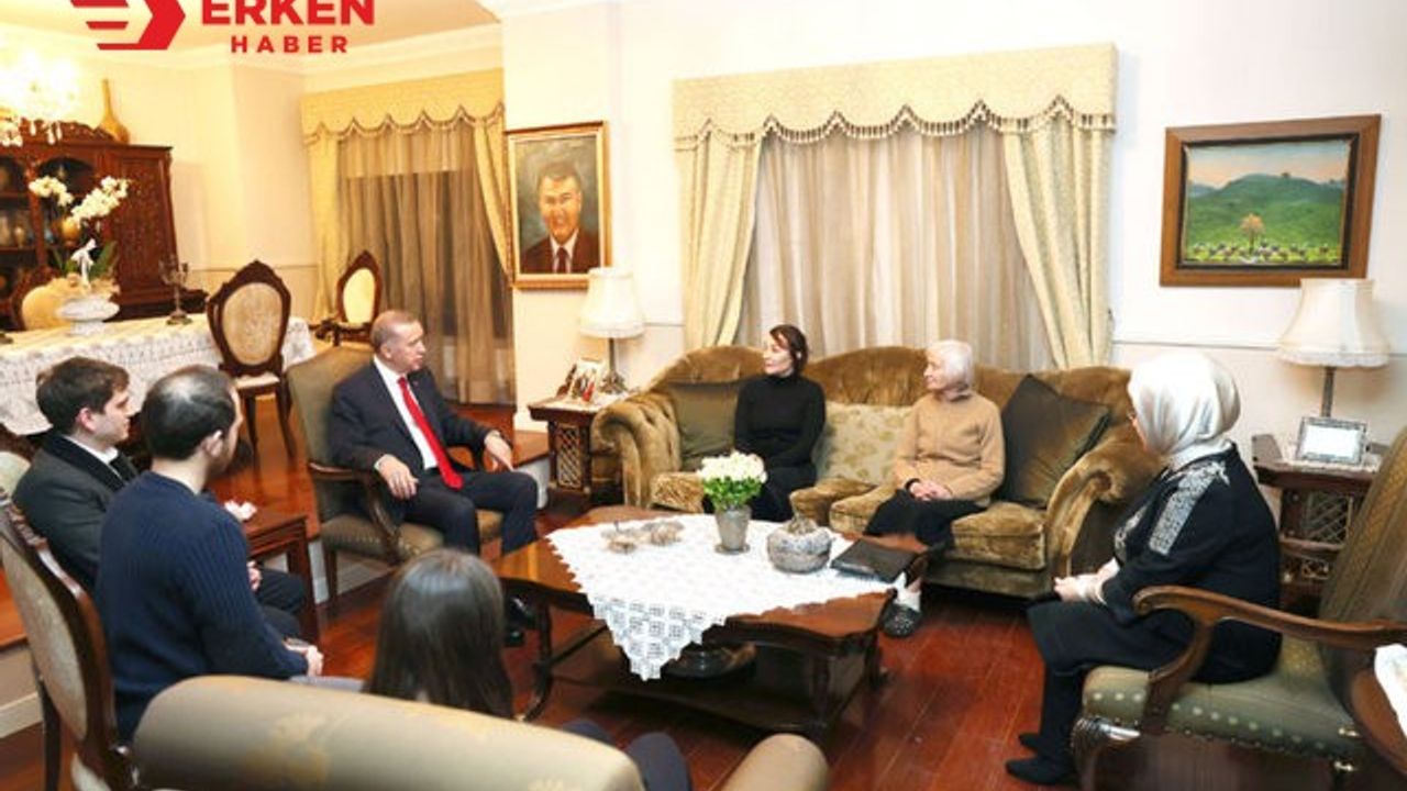 Cumhurbaşkanı Erdoğan'dan, Baykal ailesine taziye ziyareti