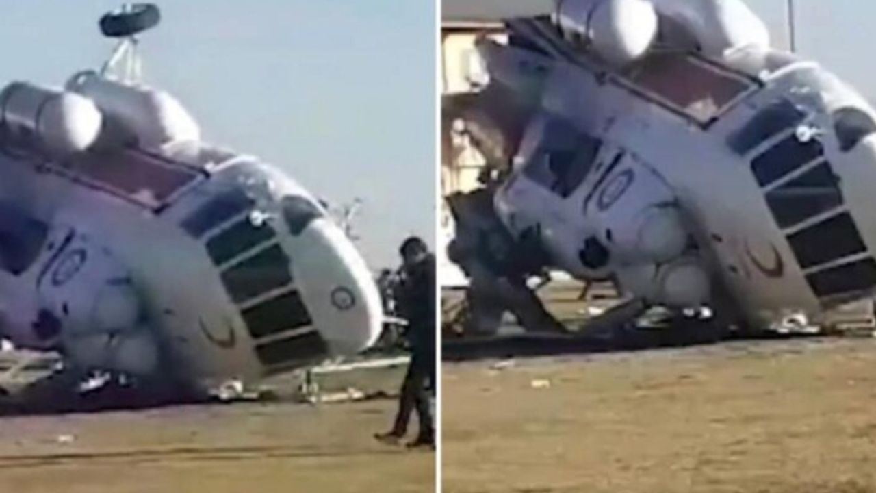İran'da Bakanı taşıyan helikopter düştü