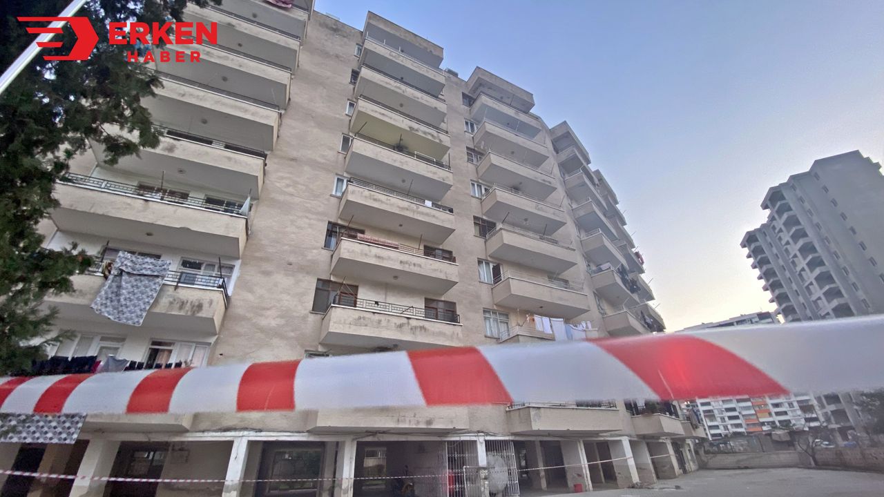 Mersin'de 8 katlı bina tahliye edildi