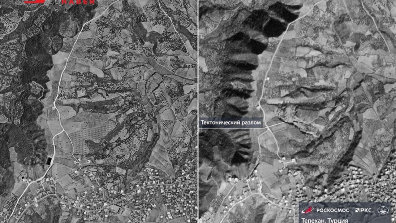 Rusya, depremin tektonik etkisini uydudan görüntüledi