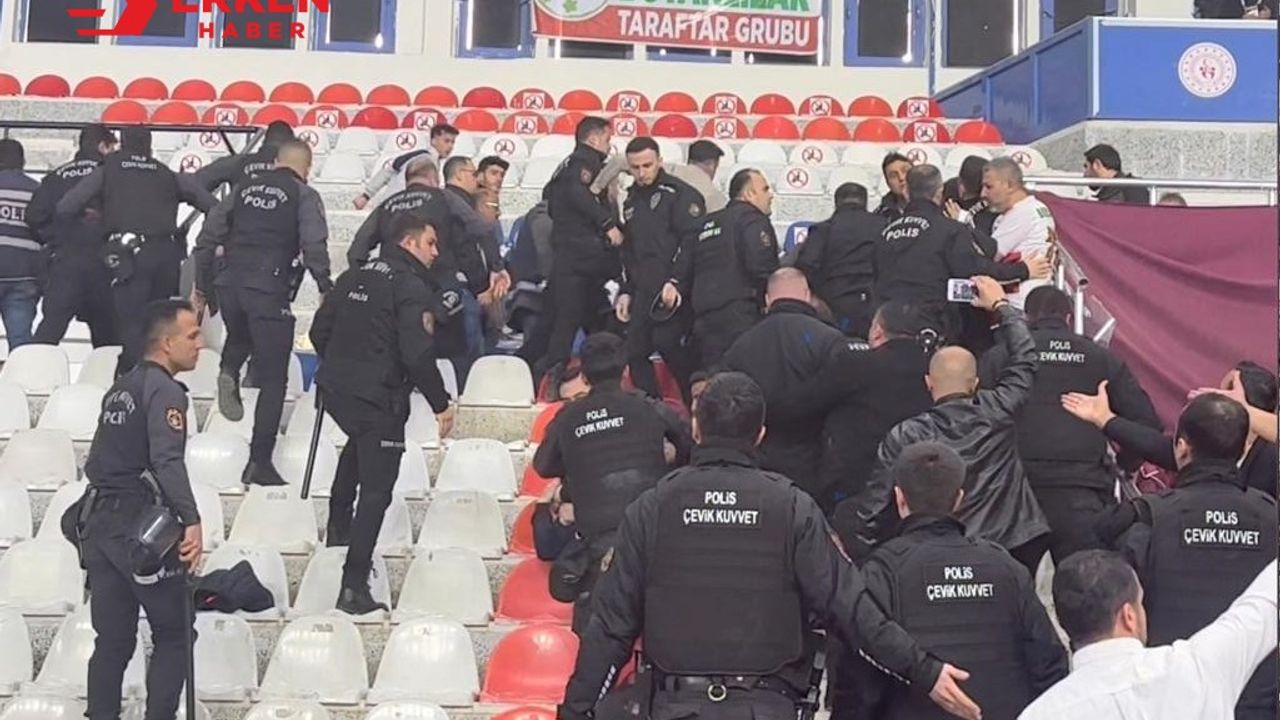 Şırnak'ta voleybol maçında olay çıktı