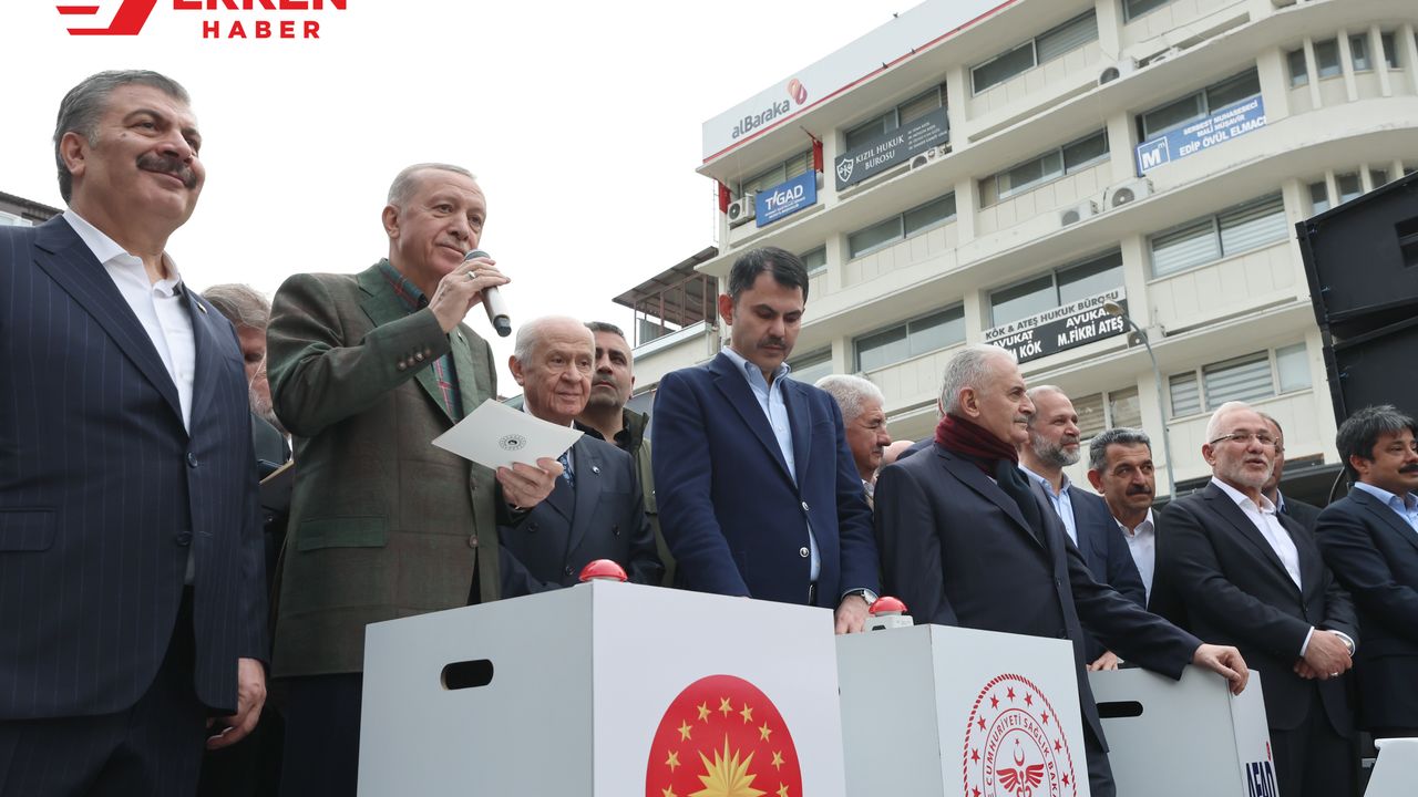 Erdoğan, Adıyaman'da afet konutlarının temelini attı