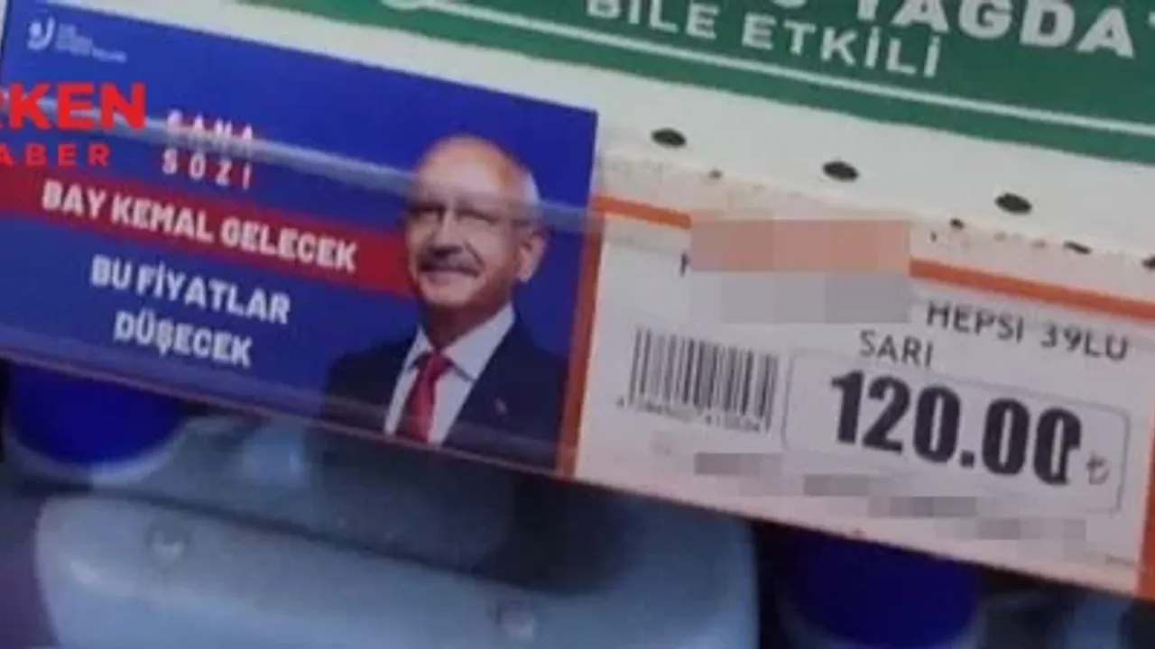 Market raflarında bu kez Kılıçdaroğlu etiketi