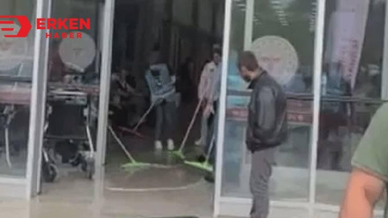 Erdoğan'ın açtığı Defne Hastanesini su bastı