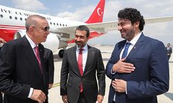 Erdoğan'ı havaalanında Hakan Taşıyan karşıladı