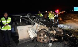 Kırıkkale'de zincirleme kaza: 1 ölü 4 yaralı