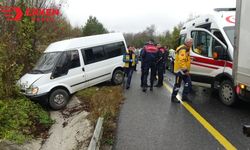 Jandarma ekibini taşıyan araç kaza yaptı: 6 yaralı