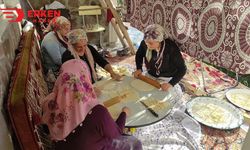 Kars'ta kadınların ürettikleri erişteler kış sofralarına lezzet katıyor