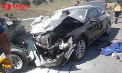 Afyonkarahisar'da otomobil devrildi: 1 ölü, 4 yaralı