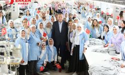 Cumhurbaşkanı Erdoğan, kadın işçilerle buluştu