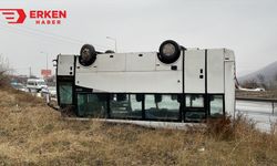 Kayseri'de işçi servisi devrildi: 22 yaralı