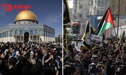 İsrail'in saldırısı Mescid-i Aksa'da protesto edildi