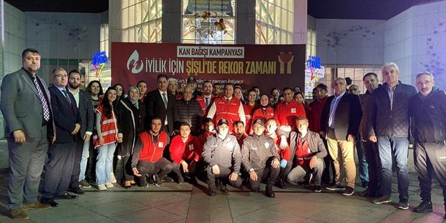Kan bağışında İstanbul rekoru Şişli'de kırıldı