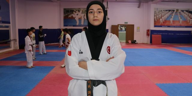 Türkiye şampiyonu tekvandocu yeni başarılar peşinde