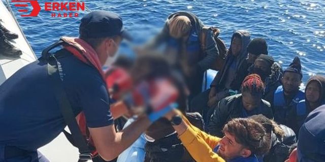 Muğla açıklarında 34 göçmen kurtarıldı