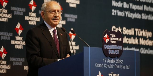 Kılıçdaroğlu, Davutoğlu ve Uysal "Demokrasi Şurası"nda konuştu