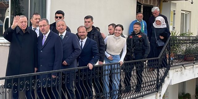 Erdoğan, Muğla'da eve konuk oldu