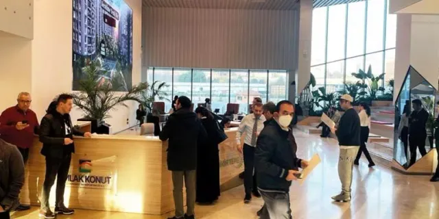 Ev heyecanı sardı, satış ofisleri doldu