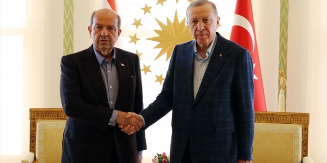 Erdoğan, KKTC Cumhurbaşkanı ve Başbakanı ile görüştü