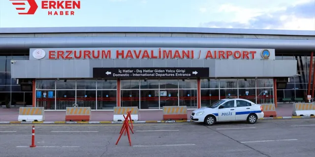 THY uçağı Erzurum'da tehlike atlattı