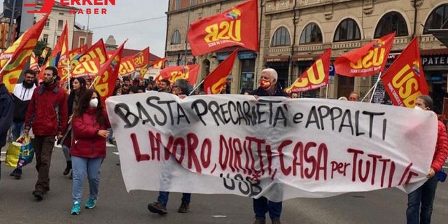 İtalya'da demir yolu işçileri greve gitti