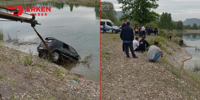 Otomobil göle uçtu: 3 ölü, 2 yaralı